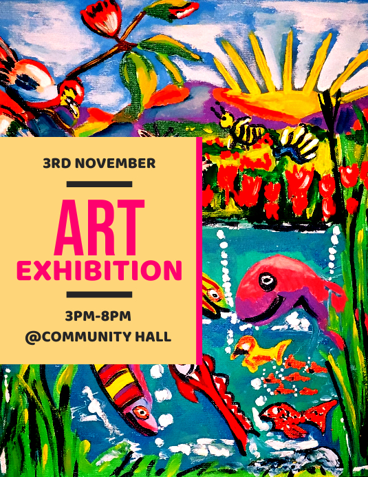 Art Exhibition Flyer Template PosterMyWall