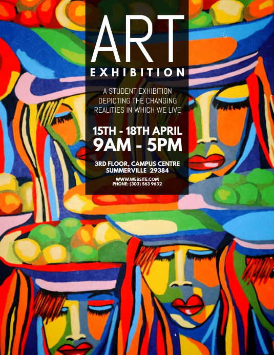Copia de Art Exhibition Flyer PosterMyWall