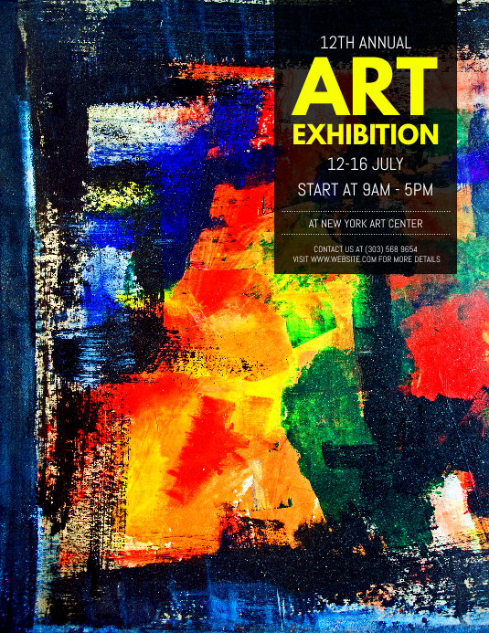 Art Exhibition Flyer Template PosterMyWall
