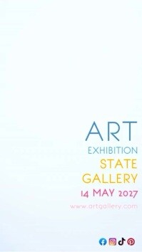 Art exhibition Instagram Reel template