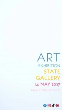 Art exhibition Instagram Reel template