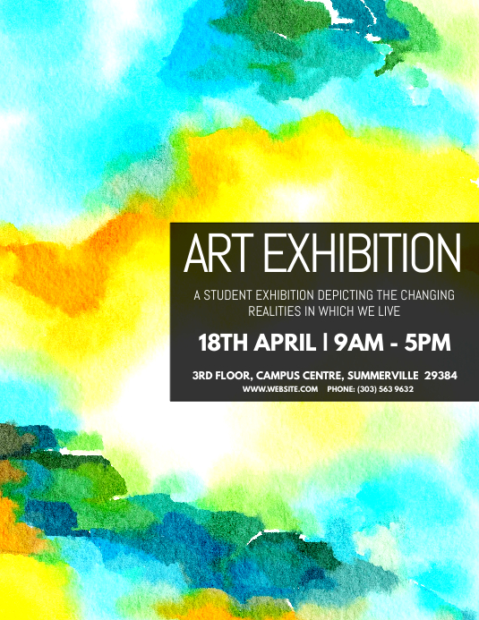 Art Exhibition Flyer Template PosterMyWall