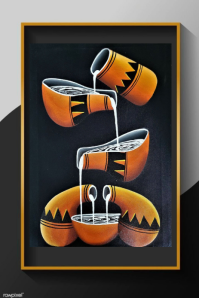 Art frame work Pinterest Graphic template