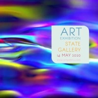 Art Gallery Video Ad Instagram Post template