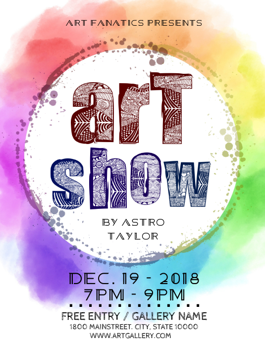 ART SHOW Template PosterMyWall