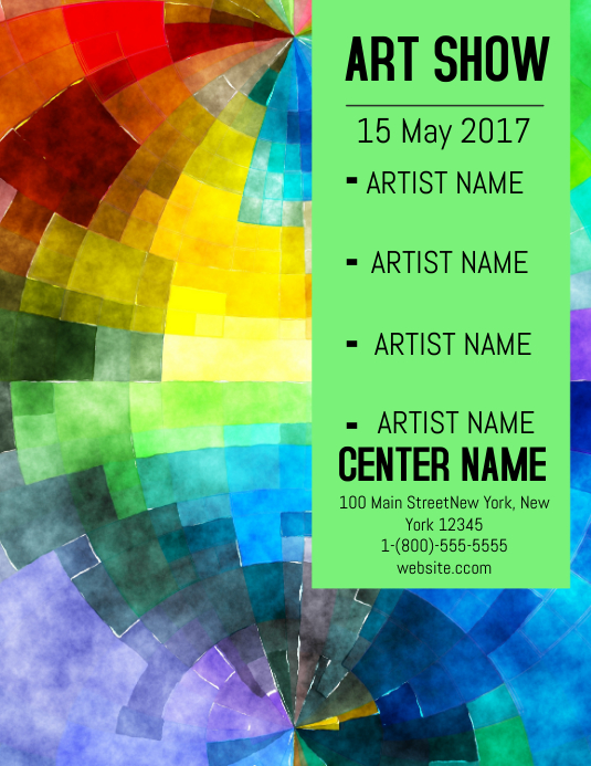 Art Show Template PosterMyWall