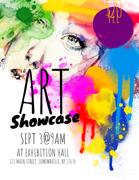Art Show Flyer Template Free