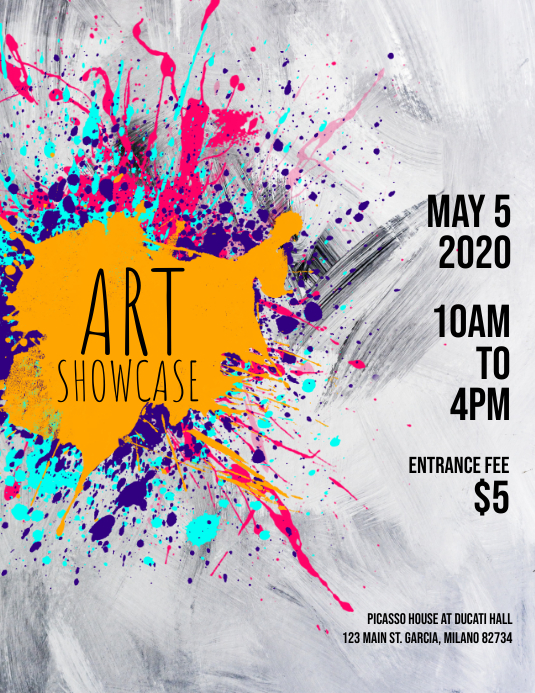 Art Showcase Flyer Template PosterMyWall