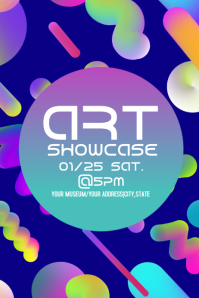 Artist Showcase Art Event Poster Template | PosterMyWall