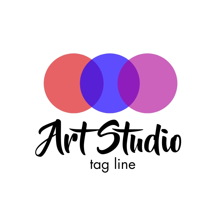 art studio logo Логотип template