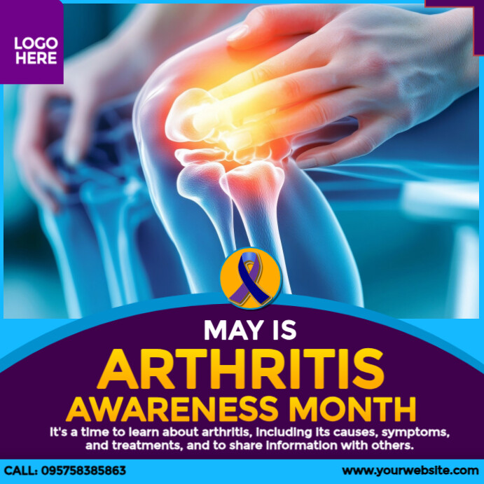 Arthritis Awareness Month Publicação no Instagram template