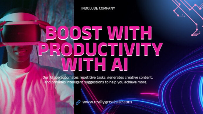 artificial intelligence  AI  machine learning YouTube Thumbnail template