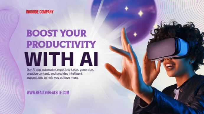 artificial intelligence  AI  machine learning YouTube Thumbnail template