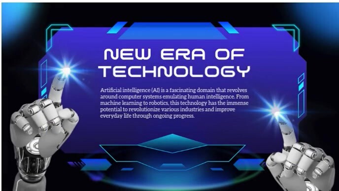 artificial intelligence  AI video  AI technology YouTube 缩略图 template