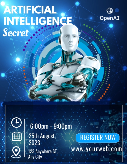 Artificial Intelligence Class Template PosterMyWall
