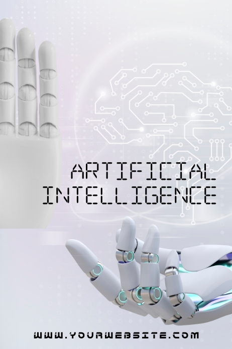 Artificial Intelligence Poster template