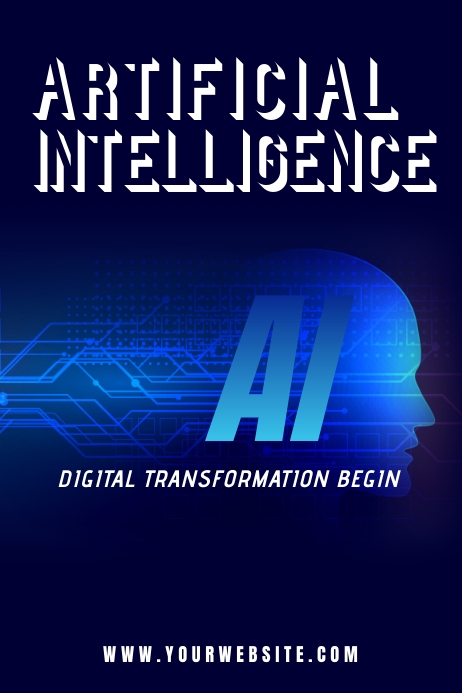 Artificial Intelligence Cartaz template