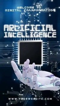 Artificial Intelligence Instagram-verhaal template