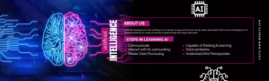 Artificial Intelligence Design LinkedIn-baggrundsbillede template