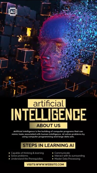 Artificial Intelligence Digital Display Template | PosterMyWall