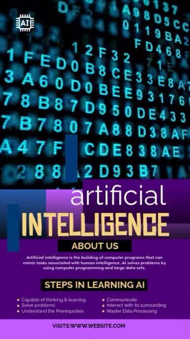 Artificial Intelligence Digital Display Template | PosterMyWall