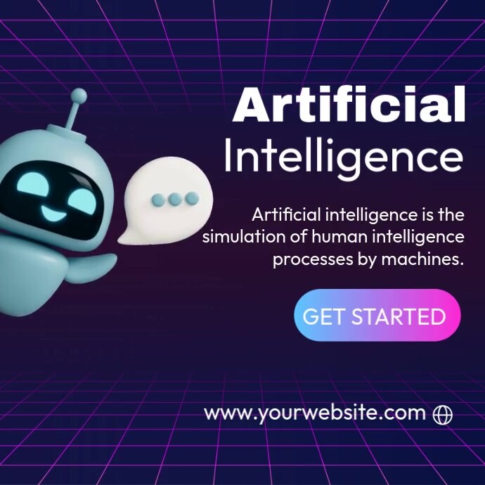 Artificial Intelligence Event Instagram Post template