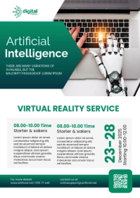 Artificial Intelligence Flyer A3 template