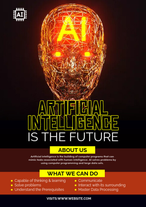 Flyers Ia Artificial Intelligence Flyer Template | PosterMyWall