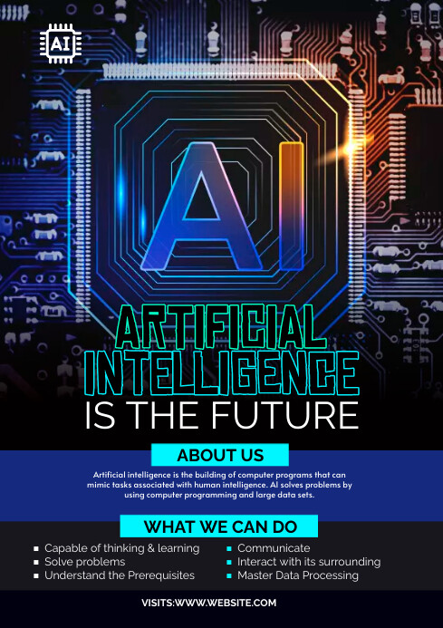 Flyers Ia Artificial Intelligence Flyer Template | PosterMyWall