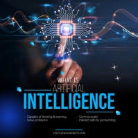 Artificial Intelligence Instagram Post template