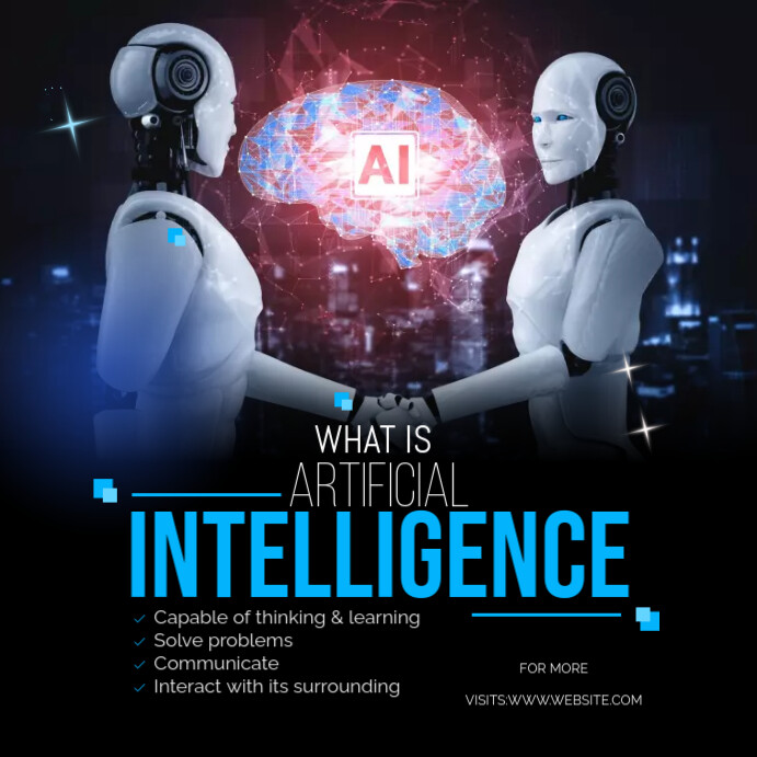 advanced ai posts description. https: Images High... Artificial Intelligence Instagram Post Template | PosterMyWall