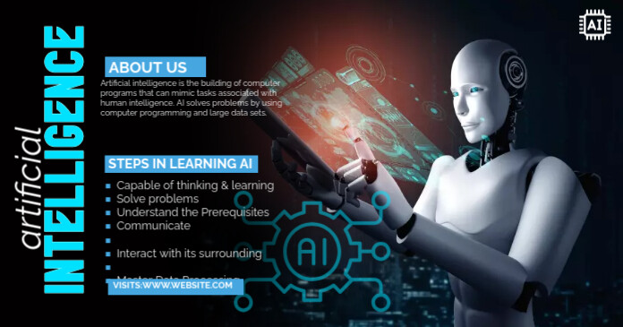 Modèle Artificial Intelligence Pinterest Graphic | PosterMyWall