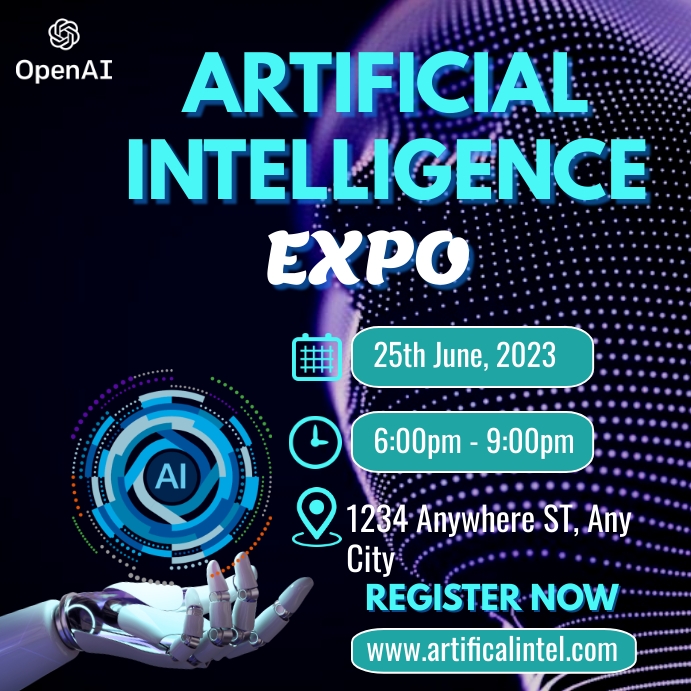 Artificial Intelligence Poster Template | PosterMyWall