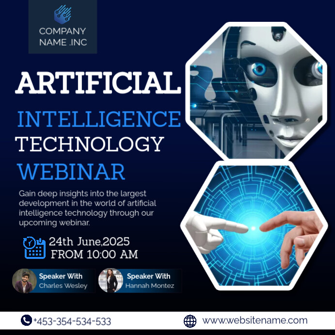 Artificial Intelligence poster template | PosterMyWall