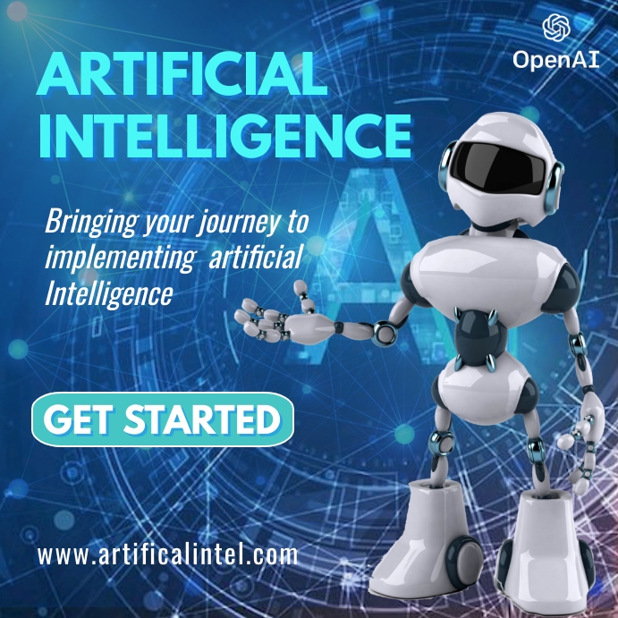 Copy of Artificial Intelligence Poster Template | PosterMyWall