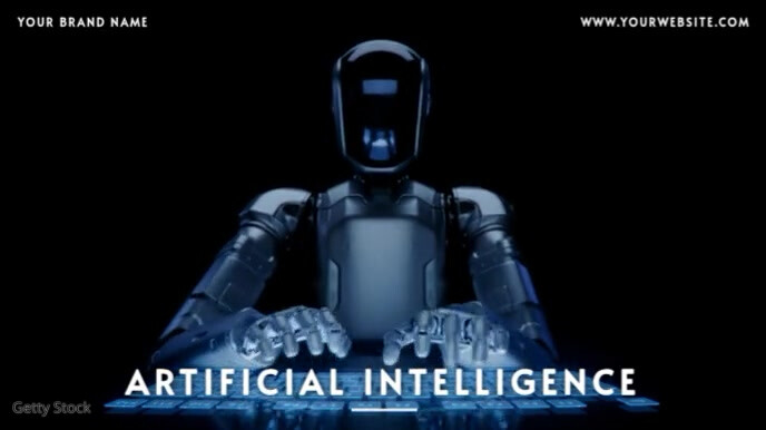 Artificial Intelligence Presentation | AI Video Template Prezentacja (16:9)