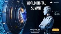 Artificial Intelligence Robot Video Digital Display (16:9) template