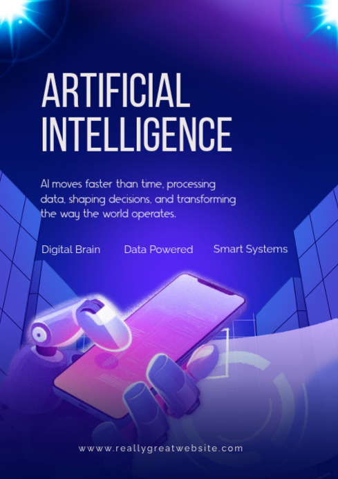 Copy of Artificial Intelligence Template A3 | PosterMyWall