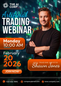 Artificial Trading Webinar A4 template