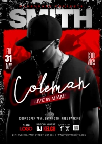artist music live performance A4 template