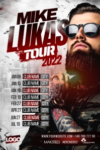 artist music tour Poster template