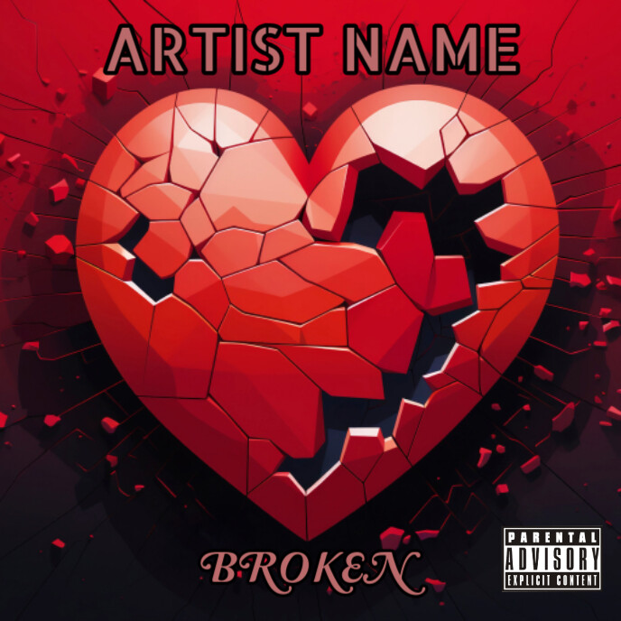 Artist Name Album Cover Template PosterMyWall