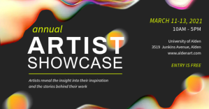 Artist Showcase Modern Museum Banner ภาพที่แชร์บน Facebook template