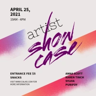 Artist Spotlight Showcase Social Media Image Post Instagram template