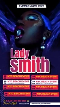 Artist Summer Debut Instagram Story template