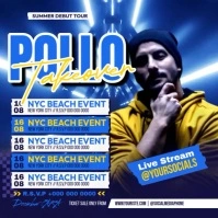 Artist Summer Debut Video Publicação no Instagram template