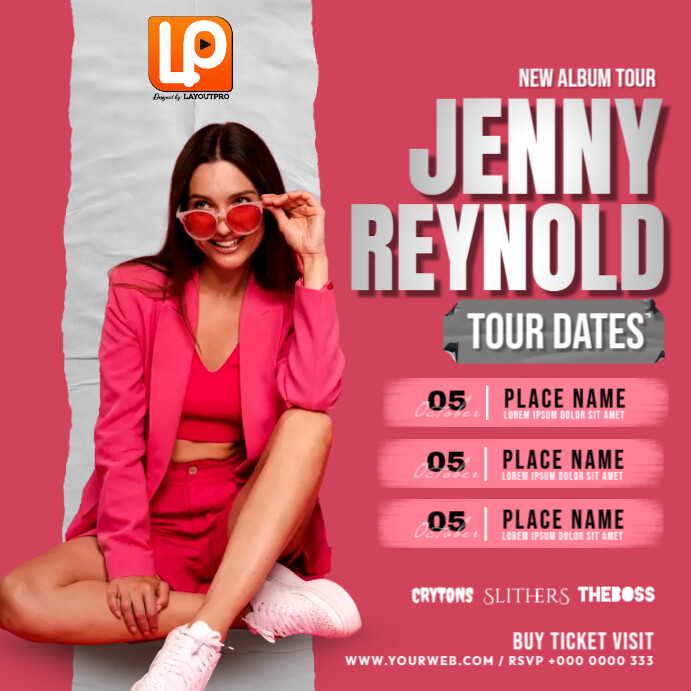 Artist Tour Dates Template PosterMyWall