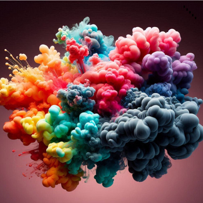 Artistic Background Splash Template Instagram Post
