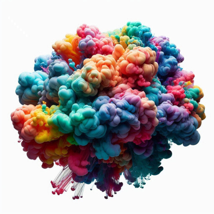 Artistic Background Splash Template Instagram Post