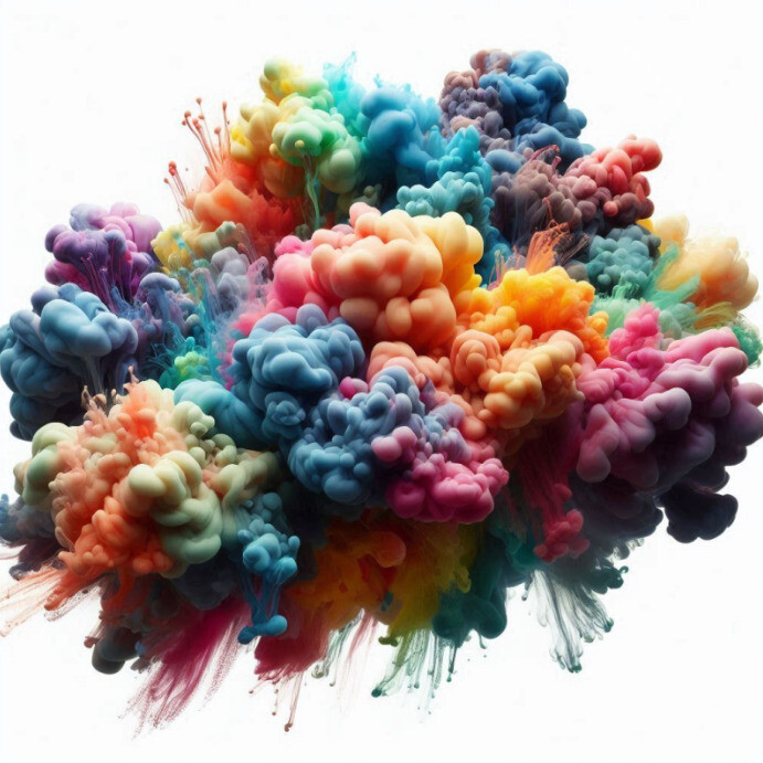 Artistic Background Splash Template Instagram Post